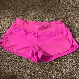 girls pink ivivva/lululemon speed up shorts